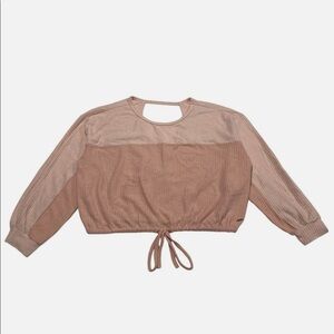 Pink Open Back Sweater